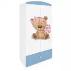 Szekrény Babydreams Kék – Medve Virágok