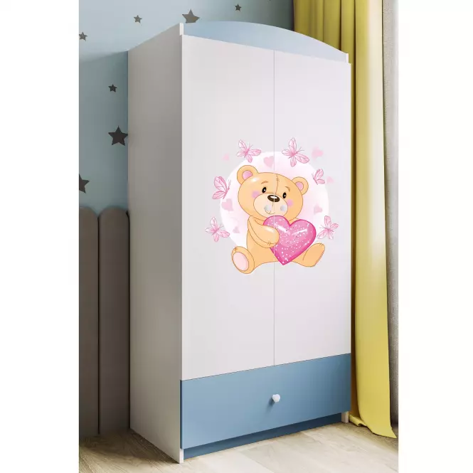 Szekrény Babydreams Kék – Medve Pillangó