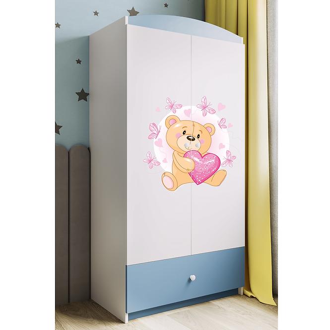 Szekrény Babydreams Kék – Medve Pillangó