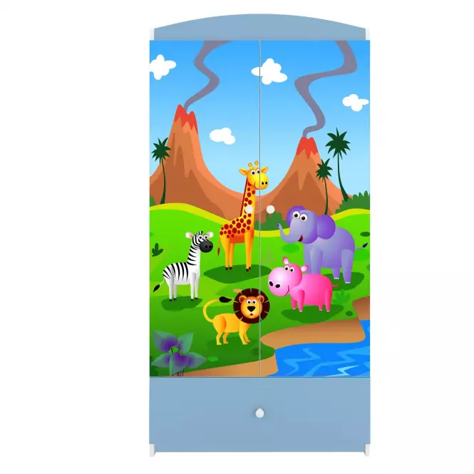 Szekrény Babydreams Kék – Safari