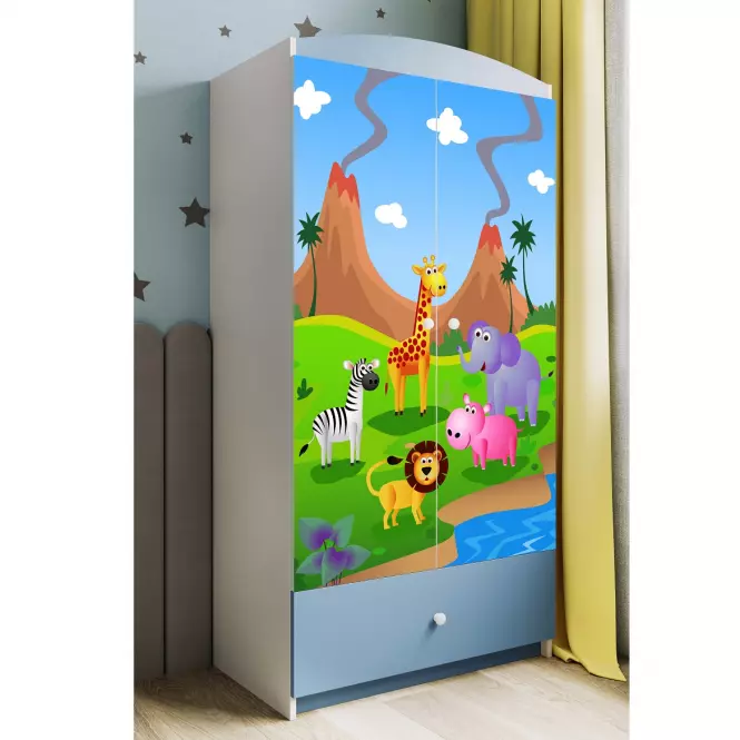 Szekrény Babydreams Kék – Safari