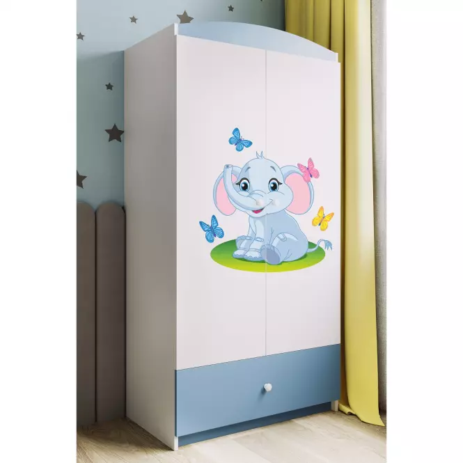 Szekrény Babydreams Kék – Elefánt