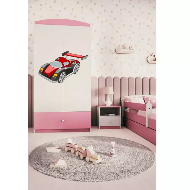 Szekrény Babydreams Rózsaszín – Auto
