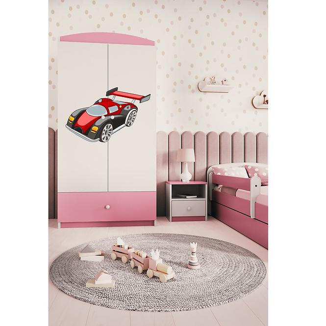 Szekrény Babydreams Rózsaszín – Auto