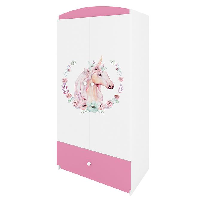 Szekrény Babydreams Rózsaszín – Ló