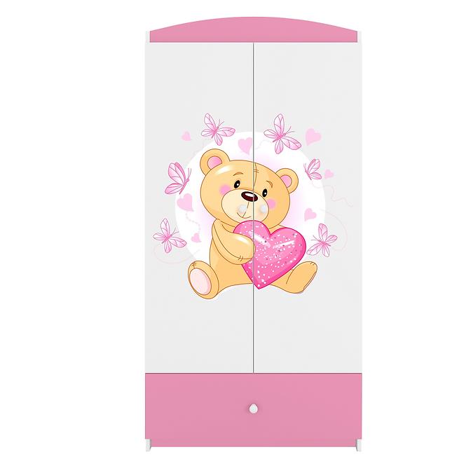 Szekrény Babydreams Rózsaszín – Medve Pillangó