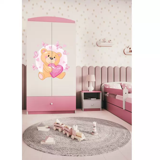 Szekrény Babydreams Rózsaszín – Medve Pillangó
