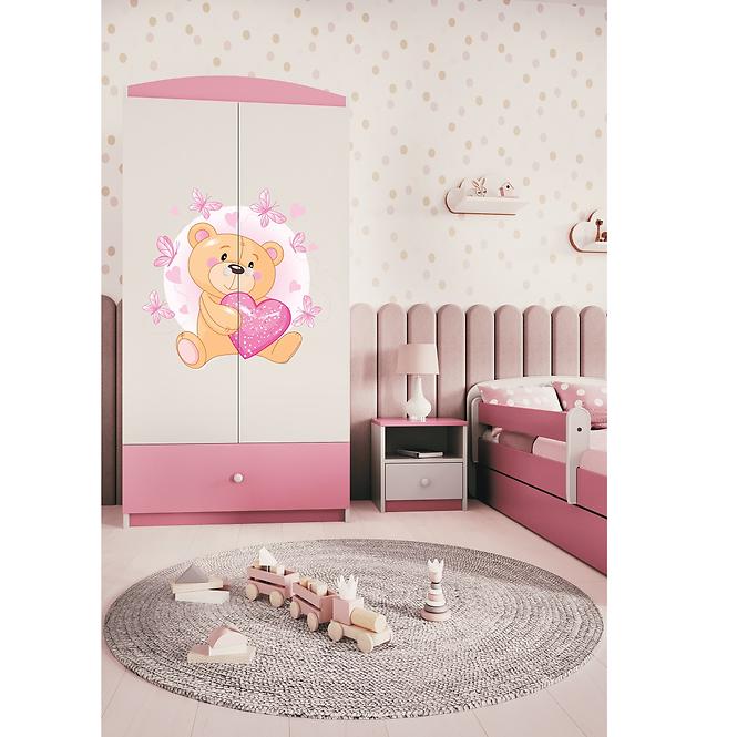 Szekrény Babydreams Rózsaszín – Medve Pillangó