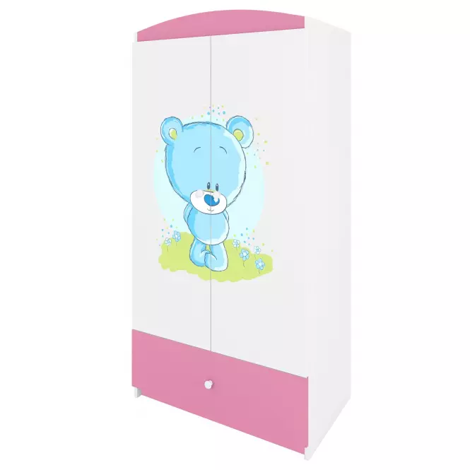 Szekrény Babydreams Rózsaszín – Medve Kék,4