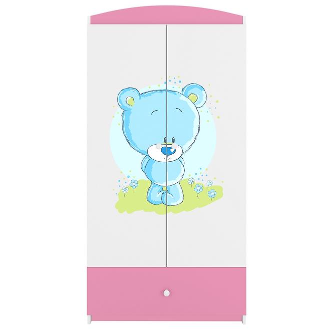 Szekrény Babydreams Rózsaszín – Medve Kék