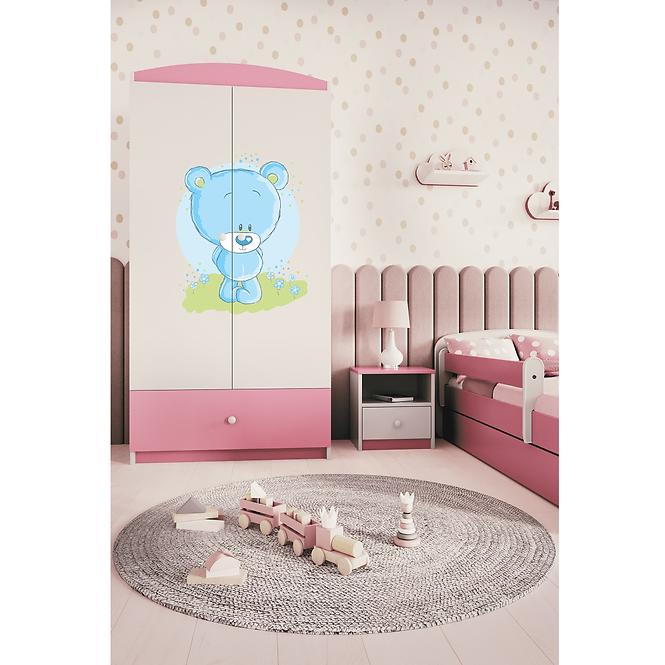 Szekrény Babydreams Rózsaszín – Medve Kék