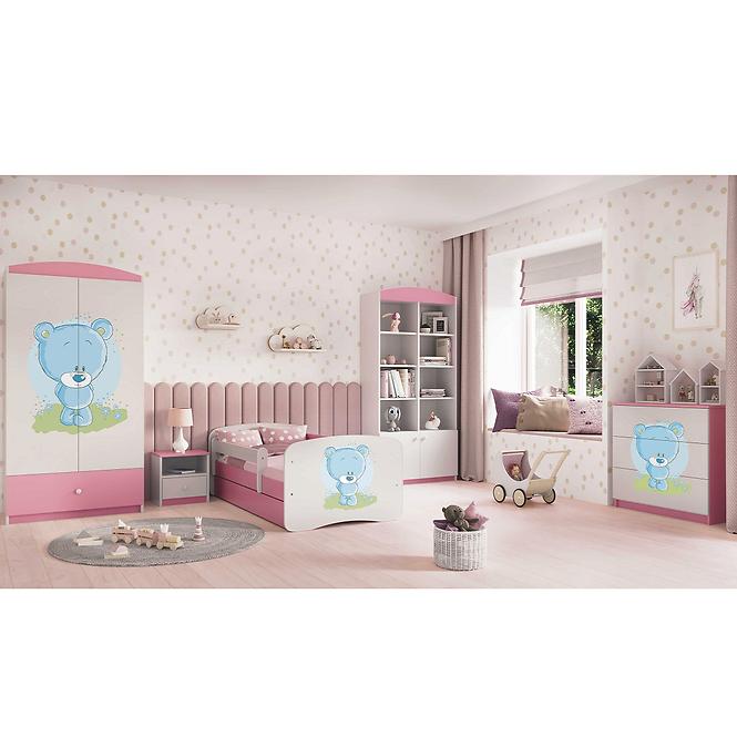 Szekrény Babydreams Rózsaszín – Medve Kék