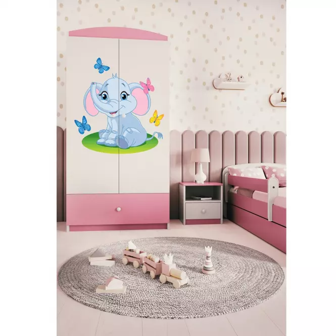 Szekrény Babydreams Rózsaszín – Elefánt,6