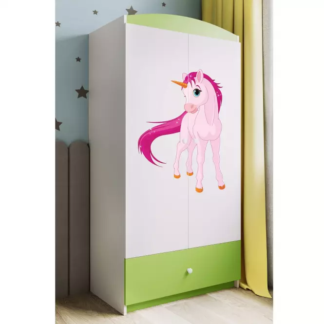 Szekrény Babydreams Zöld – Egyszarvú