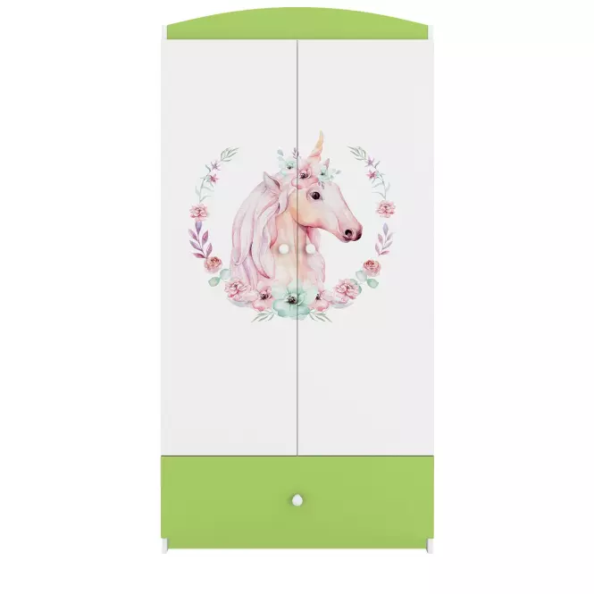 Szekrény Babydreams Zöld – Ló