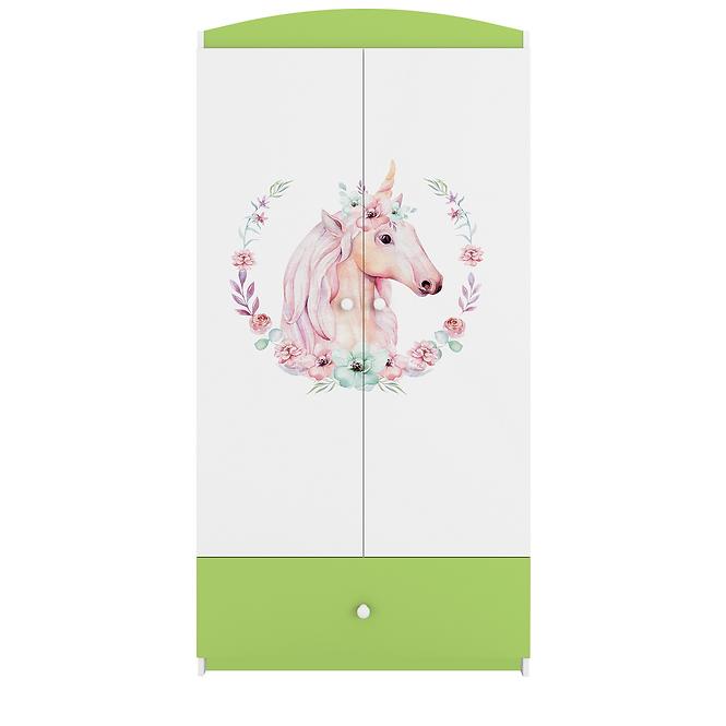 Szekrény Babydreams Zöld – Ló
