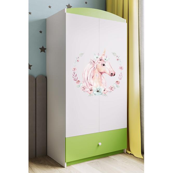 Szekrény Babydreams Zöld – Ló