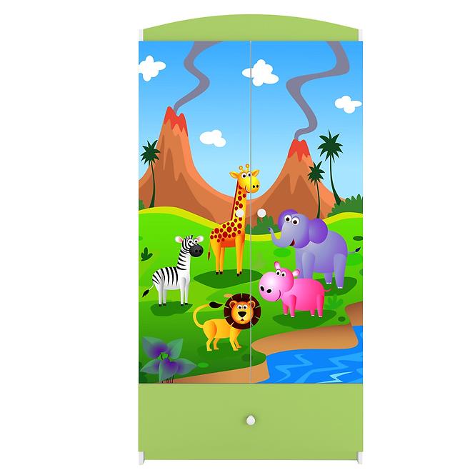 Szekrény Babydreams Zöld – Safari