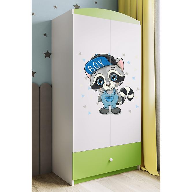 Szekrény Babydreams Zöld – Mosómedve