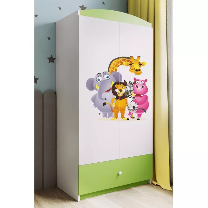 Szekrény Babydreams Zöld – Zoo