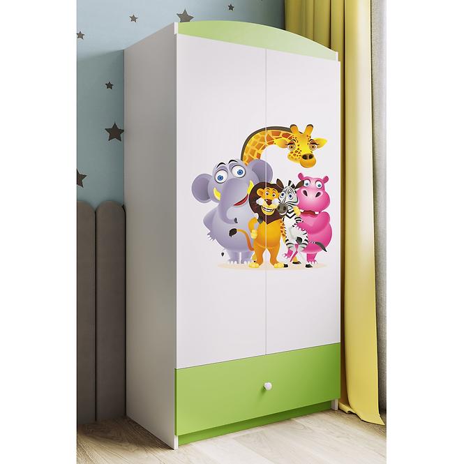 Szekrény Babydreams Zöld – Zoo