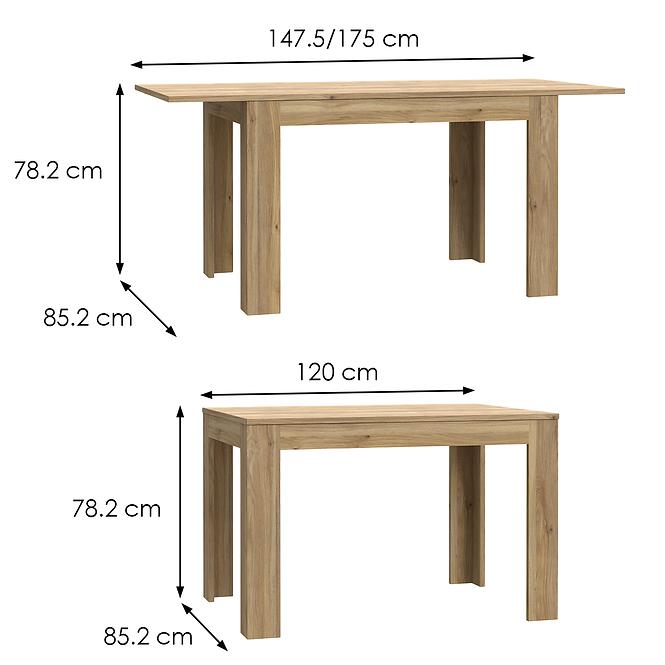 Asztal Killarney TMST142-D108
