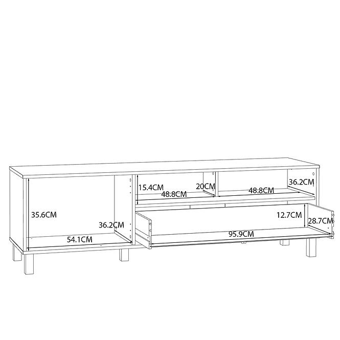 Szekrény RTV Killarney KQLT122L