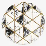 Szőnyeg Diamond 0,8/0,8 C0075 fekete/arany