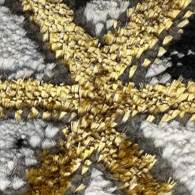 Szőnyeg Diamond 1,2/1,2 C0075 fekete/arany,4