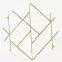 Szőnyeg Diamond 1,6/1,6 A0052 fehér/arany,2