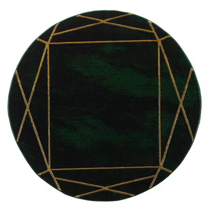 Szőnyeg Diamond 1,6/1,6 A0077 zöld/arany