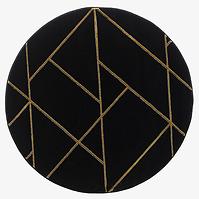 Szőnyeg Diamond 1,6/1,6 B0052 fekete/arany