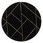 Szőnyeg Diamond 1,6/1,6 B0052 fekete/arany,2