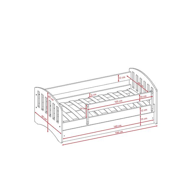 Gyermekágy Classic 1 kék 80x140,5