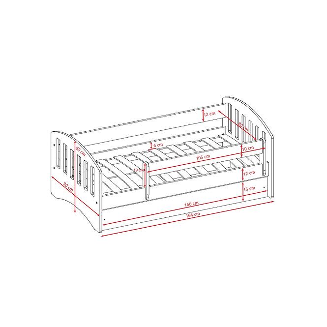 Gyermekágy Classic 1 zöld 80x160,5