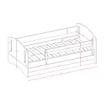 Gyermekágy Classic 2 fehér 80x160