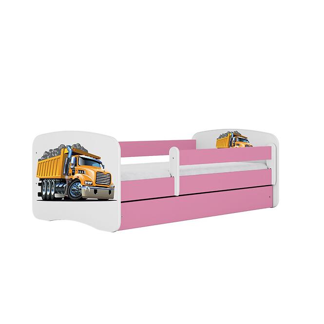 Gyermekágy Babydreams+Sz+M rózsaszín 70x140 teherautó