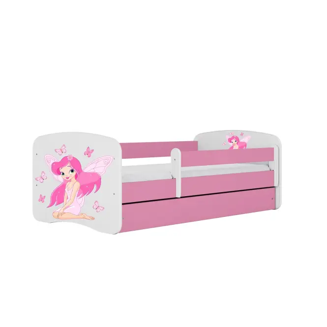 Gyermekágy Babydreams+Sz+M rózsaszín 80x180 tündér 1
