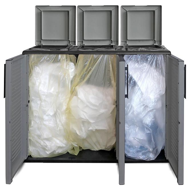Hulladékválogató tartály E101/ECO 1020x370x840 mm,2