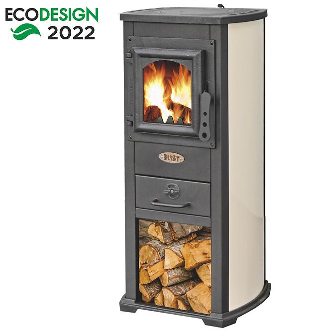 Acél Kályha Berna Lux 5,3 kW bézs