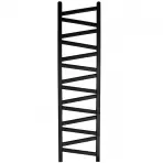Fürdőszoba radiátor Mix Kalipso Mk 160/50 1600x540 mm fekete