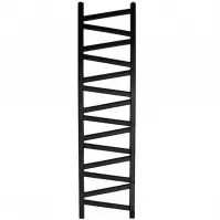 Fürdőszoba radiátor Mix Kalipso Mk 160/50 1600x540 mm fekete