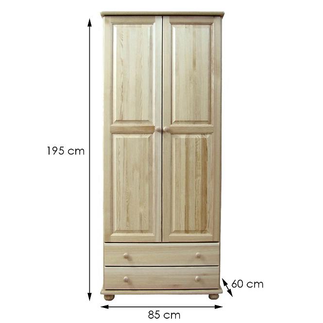 Szekrény 85 cm fenyő,2