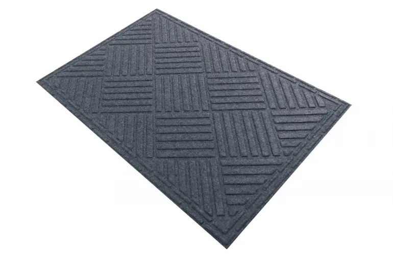 Lábtörlő textil K-502-2 45x75 cm szürke,5