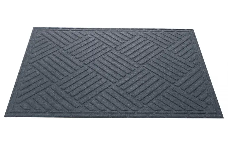 Lábtörlő textil K-502-2 45x75 cm szürke,4