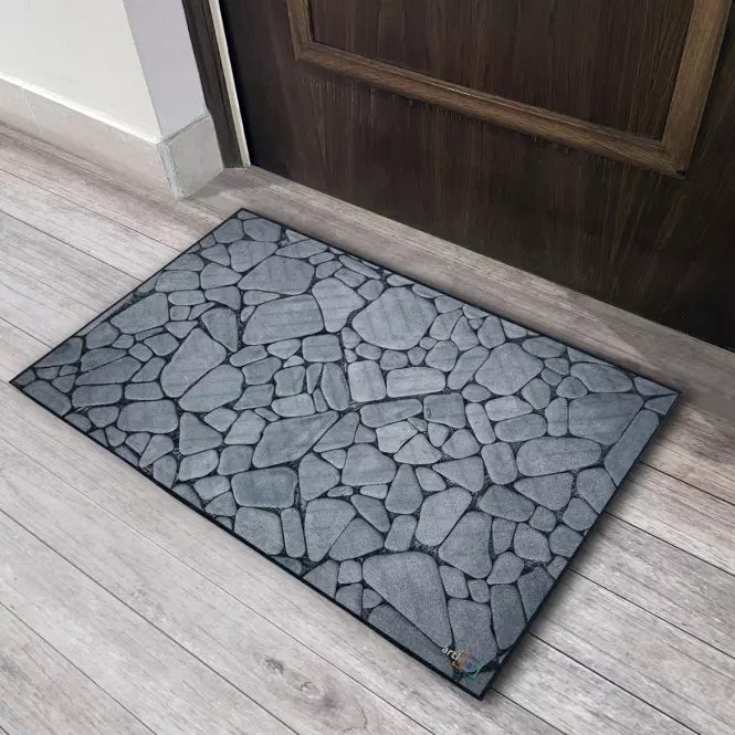 Lábtörlő Stone K-602-26 45x75 cm szürke