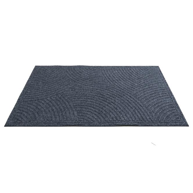 Lábtörlő textil K-504-3 80x120 cm szürke