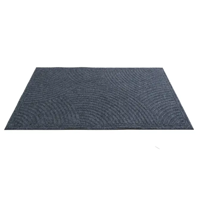 Lábtörlő textil K-504-3 80x120 cm szürke,5