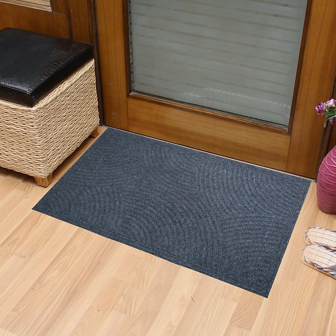 Lábtörlő textil K-504-3 80x120 cm szürke