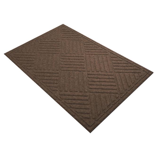 Lábtörlő textil K-504-1 80x120 cm barna